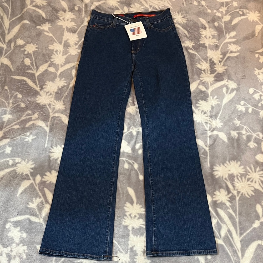 NYDJ Dark Blue Flare Jeans Wide Leg